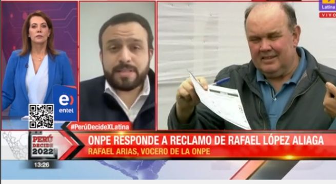 La ONPE responde a Rafael López Aliaga.