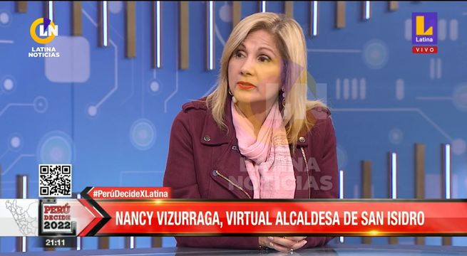 Nancy Vizurraga, alcaldesa de San Isidro.