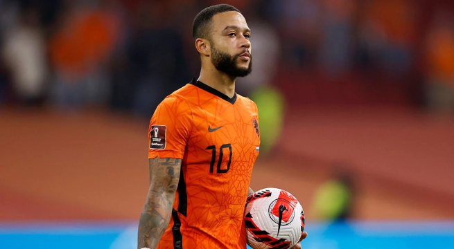 Depay podría perderse el debut de Países Bajos en Qatar 2022. (Internet)