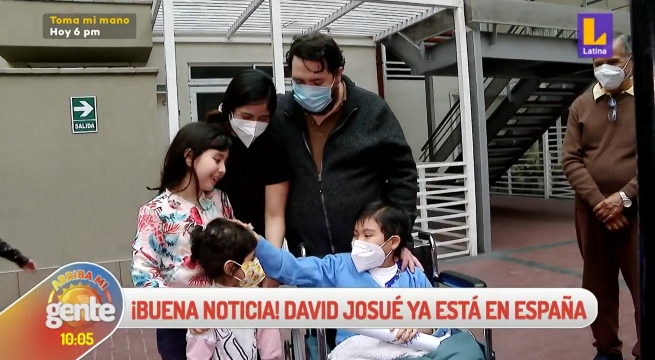 David Josué inició su tratamiento en España