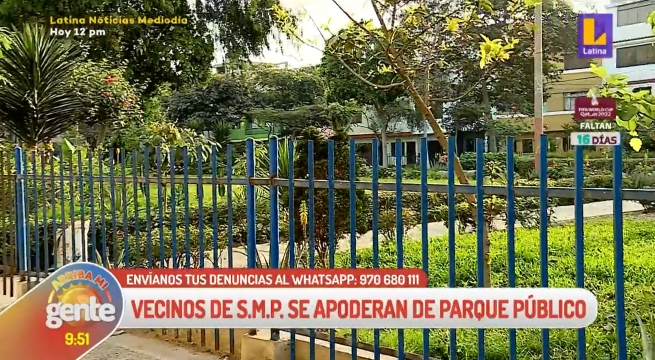 Parque en San Martín de Porres cerrado