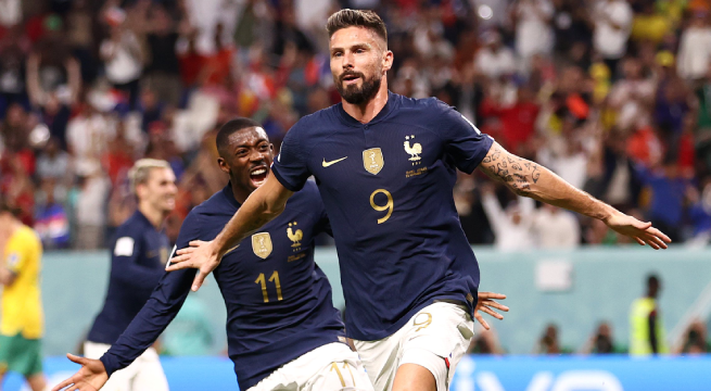Francia venció 4-1 a Australia en su debut en Qatar 2022.