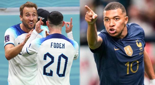 Inglaterra y Francia se ven las caras por los cuartos de final del Mundial Qatar 2022.