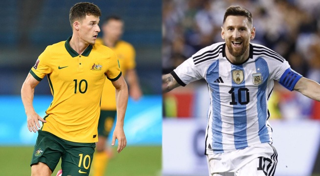 Argentina y Australia se verán las caras por los octavos de final de la Copa del Mundo Qatar 2022.