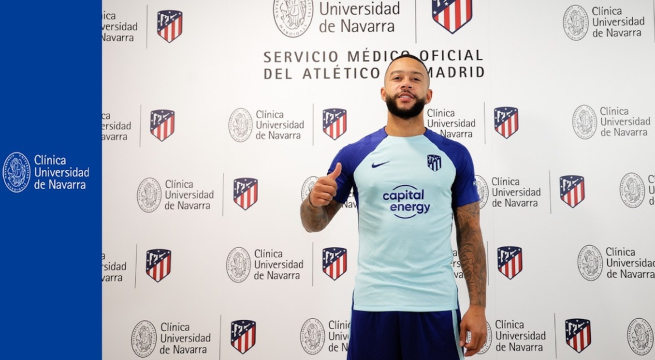 Depay es nuevo jugador del Atlético de Madrid. (Atlético de Madrid)