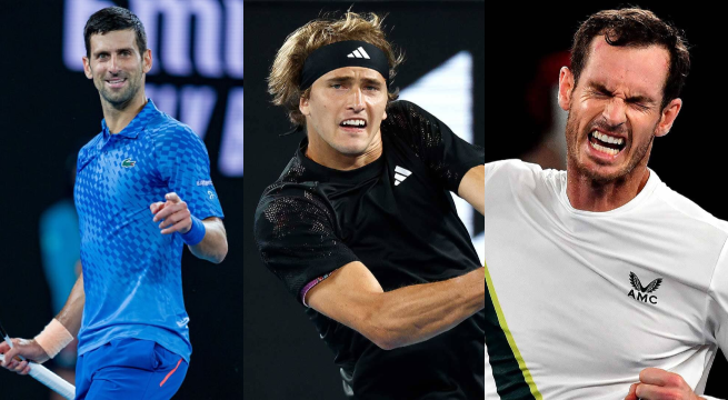 Djokovic, Zverev y Murray avanzan en el Abierto de Australia. (Internet)