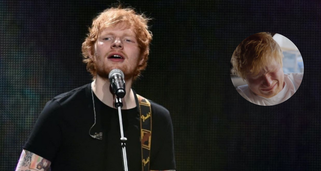 Ed Sheeran rompe en llanto al hablar de su esposa