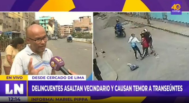 Cercado de Lima: Delincuentes atacan y asaltan en manada a vecinos de la urbanización Manzanilla
