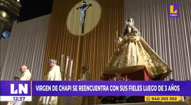 Arequipa: Virgen de Chapi se reencuentra con sus fieles en procesión luego de 3 años