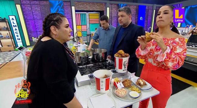 "Es el que más se acerca": Nelly Rossinelli quedó convencida con pollo KFC de Mónica en El Gran Chef Famosos