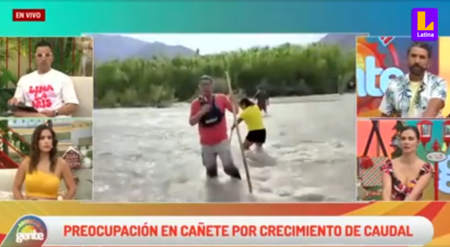Aumento de caudal en río de Cañete